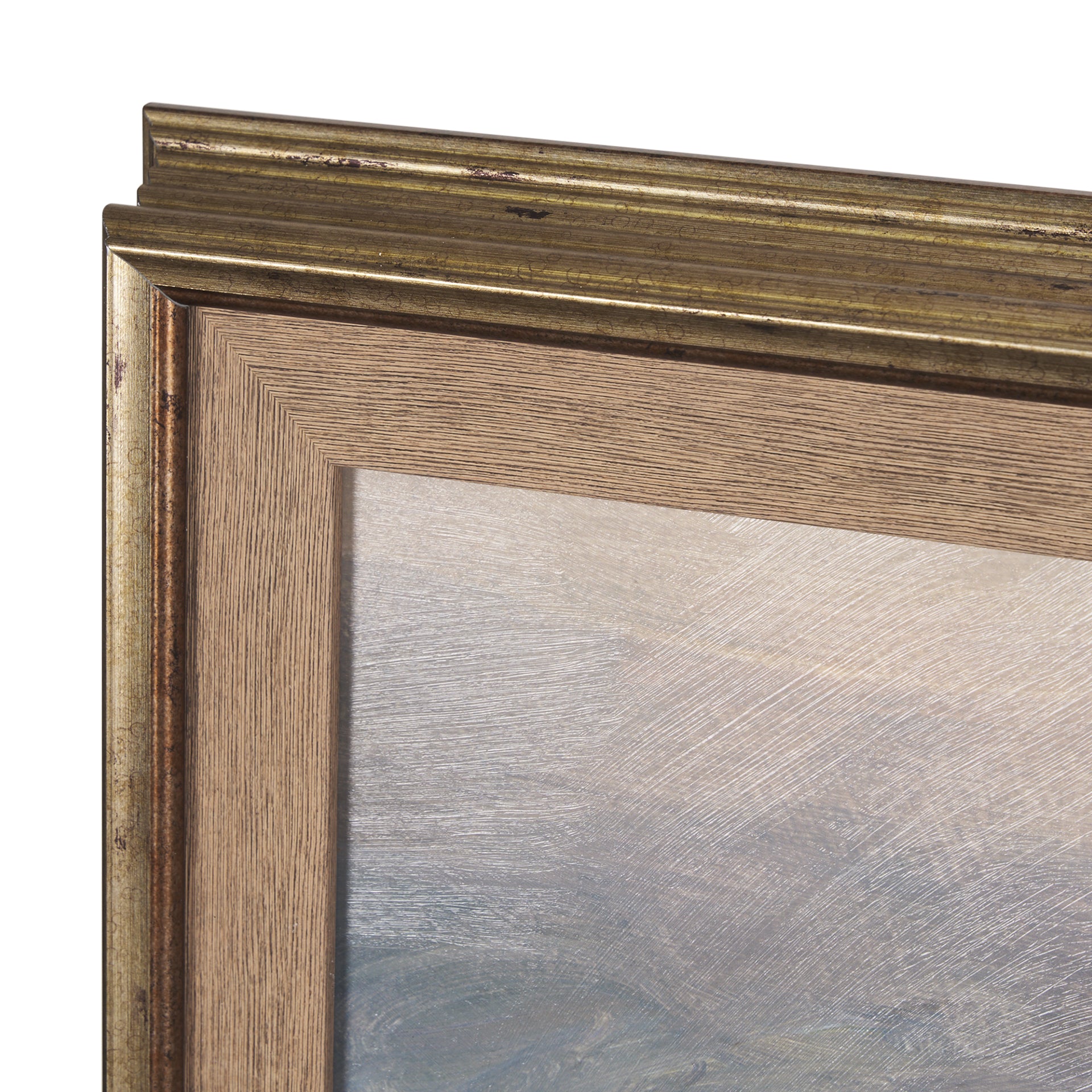 Haze Landscape by Mercana Studio a Hand Embellished Textured Framed Art Print - Calgary Furniture Store