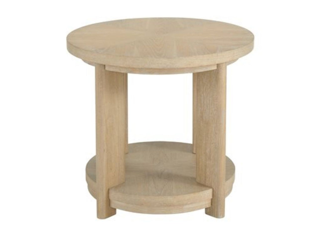Pacific Grove Round Accent Table in a white background-front view