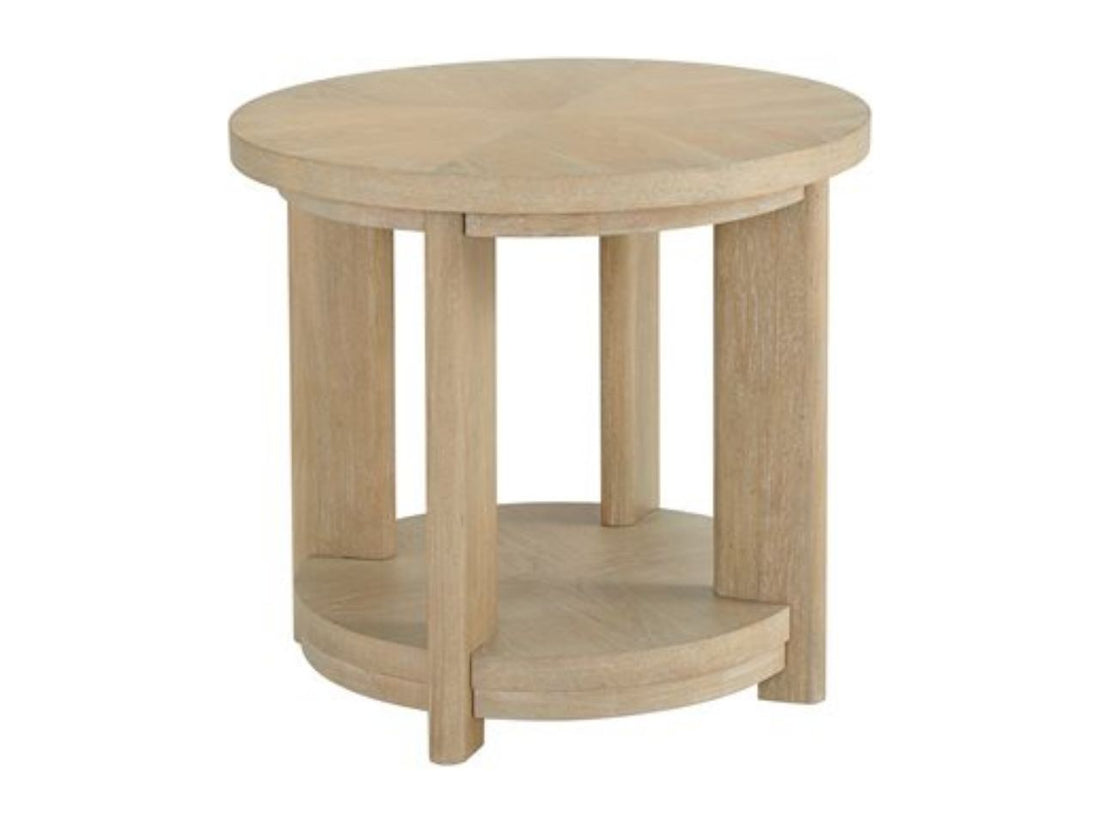 Pacific Grove Round Accent Table in a white background-front view