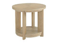 Pacific Grove Round Accent Table in a white background- side view