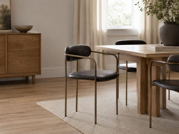 Parker Black Dining Chair in a dining room setting. 