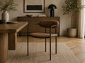 Parker Muted Brown Dining Chair in a dining room setting. 