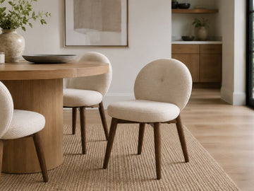 Petite Dining Chair in a dining room setting. 