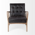 Phineas Black Leather Accent Chair | Calgary Furniture Store