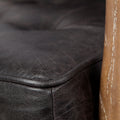 Phineas Black Leather Accent Chair | Calgary Furniture Store