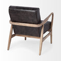 Phineas Black Leather Accent Chair | Calgary Furniture Store