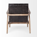 Phineas Black Leather Accent Chair | Calgary Furniture Store
