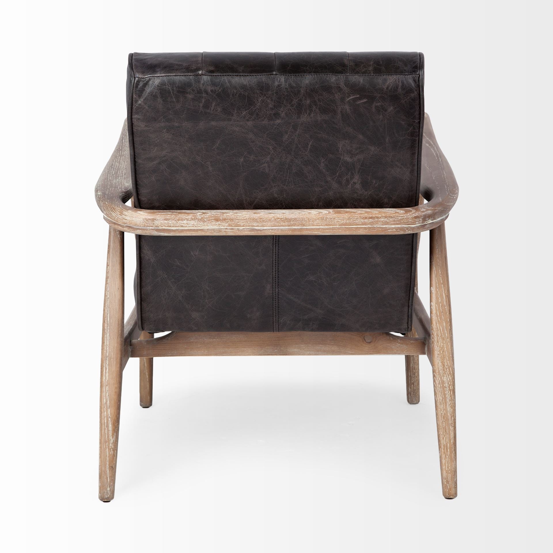 Phineas Black Leather Accent Chair | Calgary Furniture Store