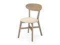 ROSE DINING CHAIR - SCRUBBED TEAK in a white background- Calgary Furniture Store