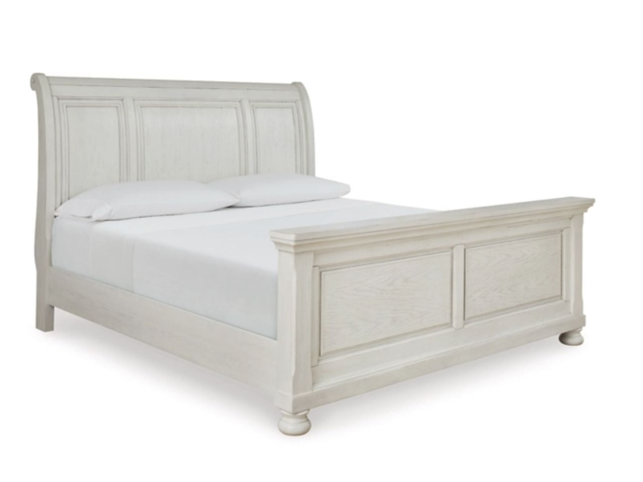 Robbinsdale Sleigh Bed-Storage Option in a white background