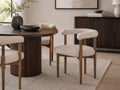 Round Dining Chair in a dining room setting. 