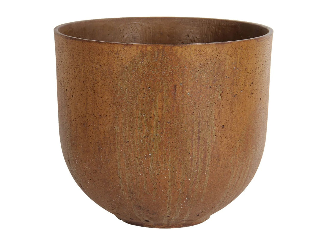 Rustic Large Pot - Corten - Calgary Furniture Store