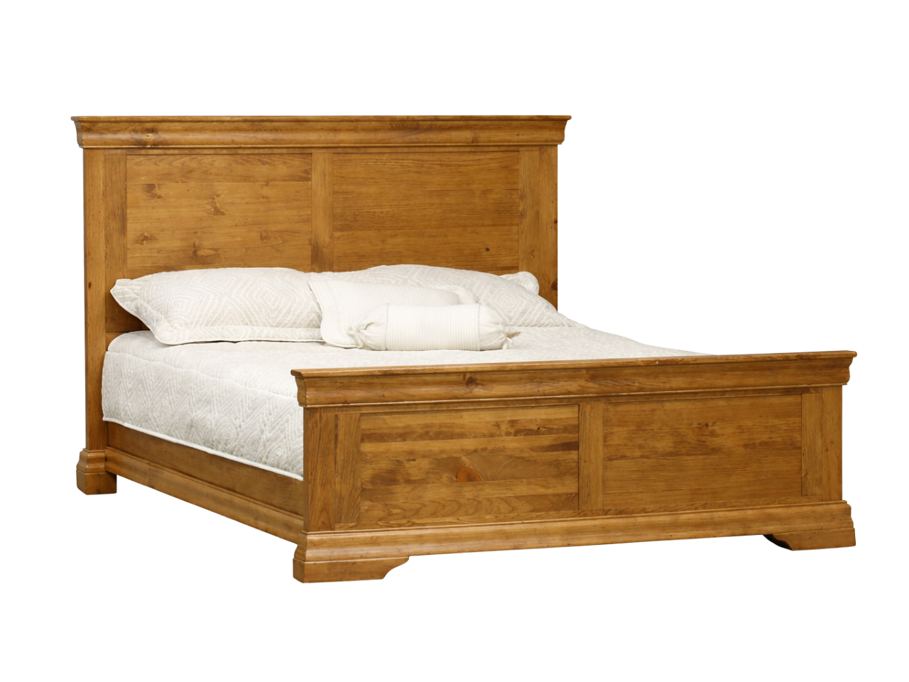 Rustique Sleigh King Bed Isolated Photo