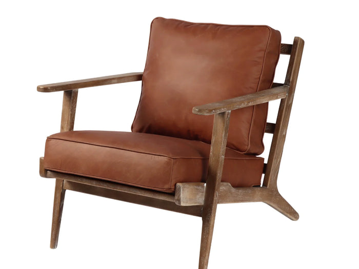 JUNIOR ARM CHAIR - SADDLE BROWN - Calgary Furniture Store
