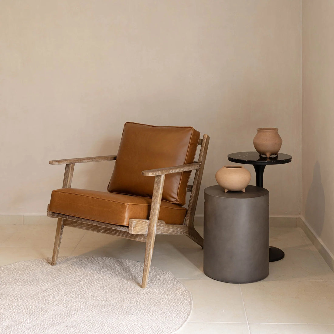 JUNIOR ARM CHAIR - SADDLE BROWN - Calgary Furniture Store