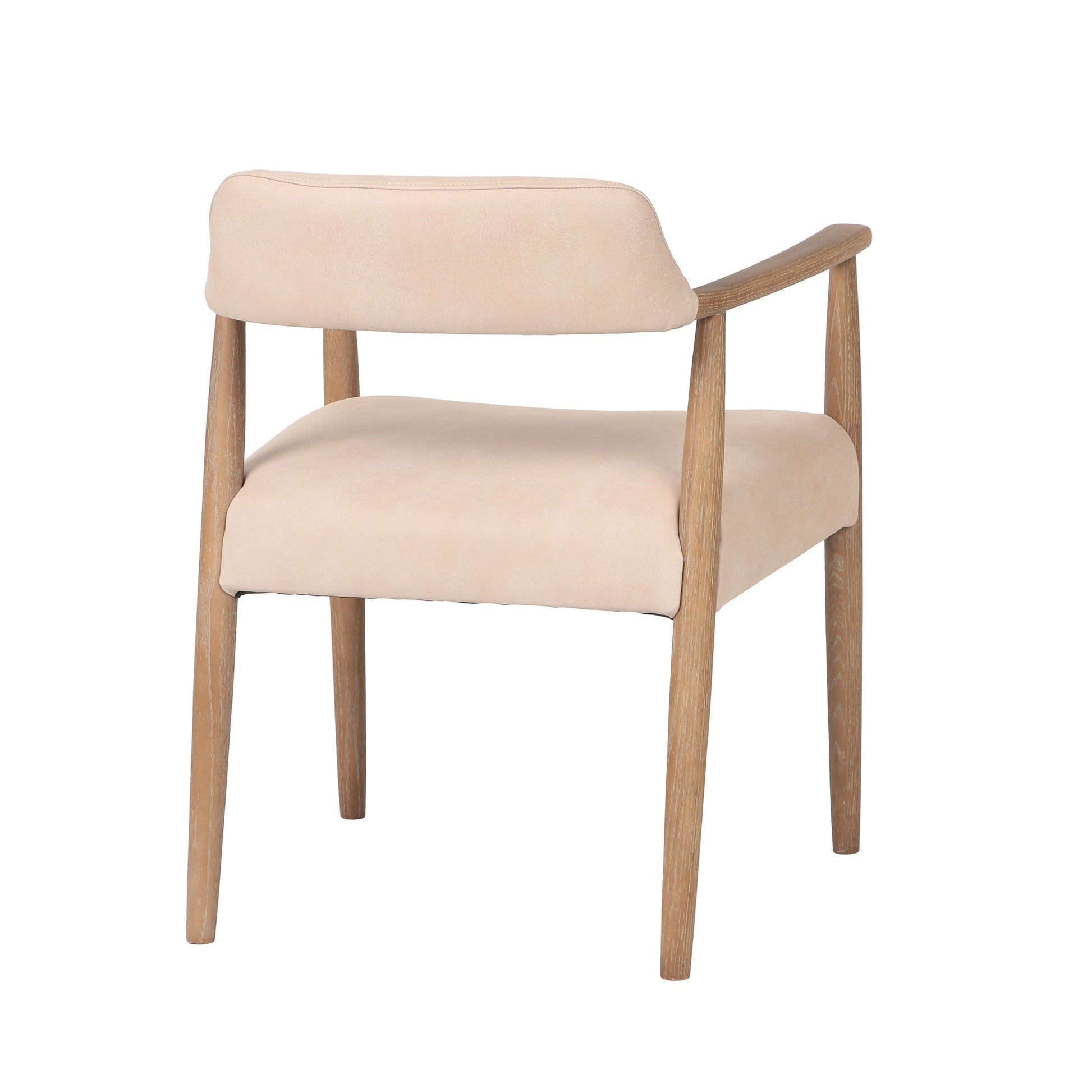 Artemis Oyster Beige Upholstered Dining Chair with Solid Frame