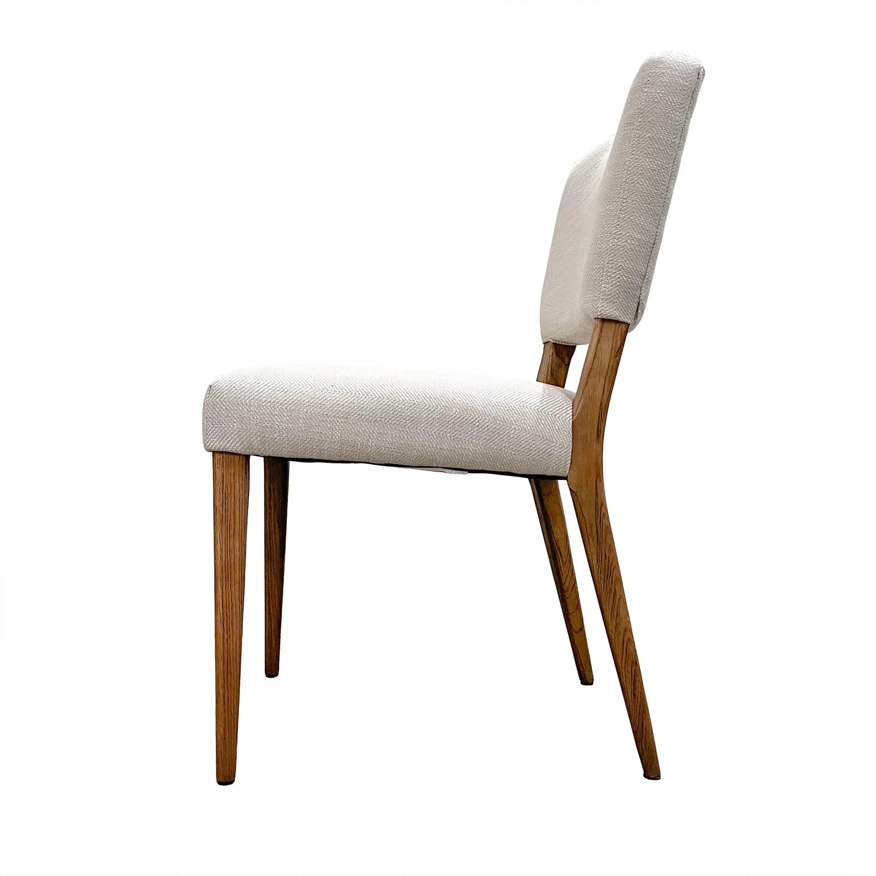 Luella Dining Chair - Sandy Beige/Cool Brown Legs - Calgary Furniture Store