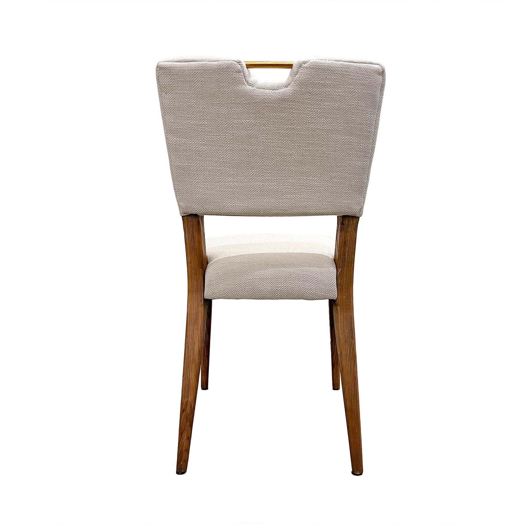 Luella Dining Chair - Sandy Beige/Cool Brown Legs - Calgary Furniture Store