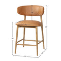 MILO COUNTER STOOL - HAZELNUT - Calgary Furniture Store