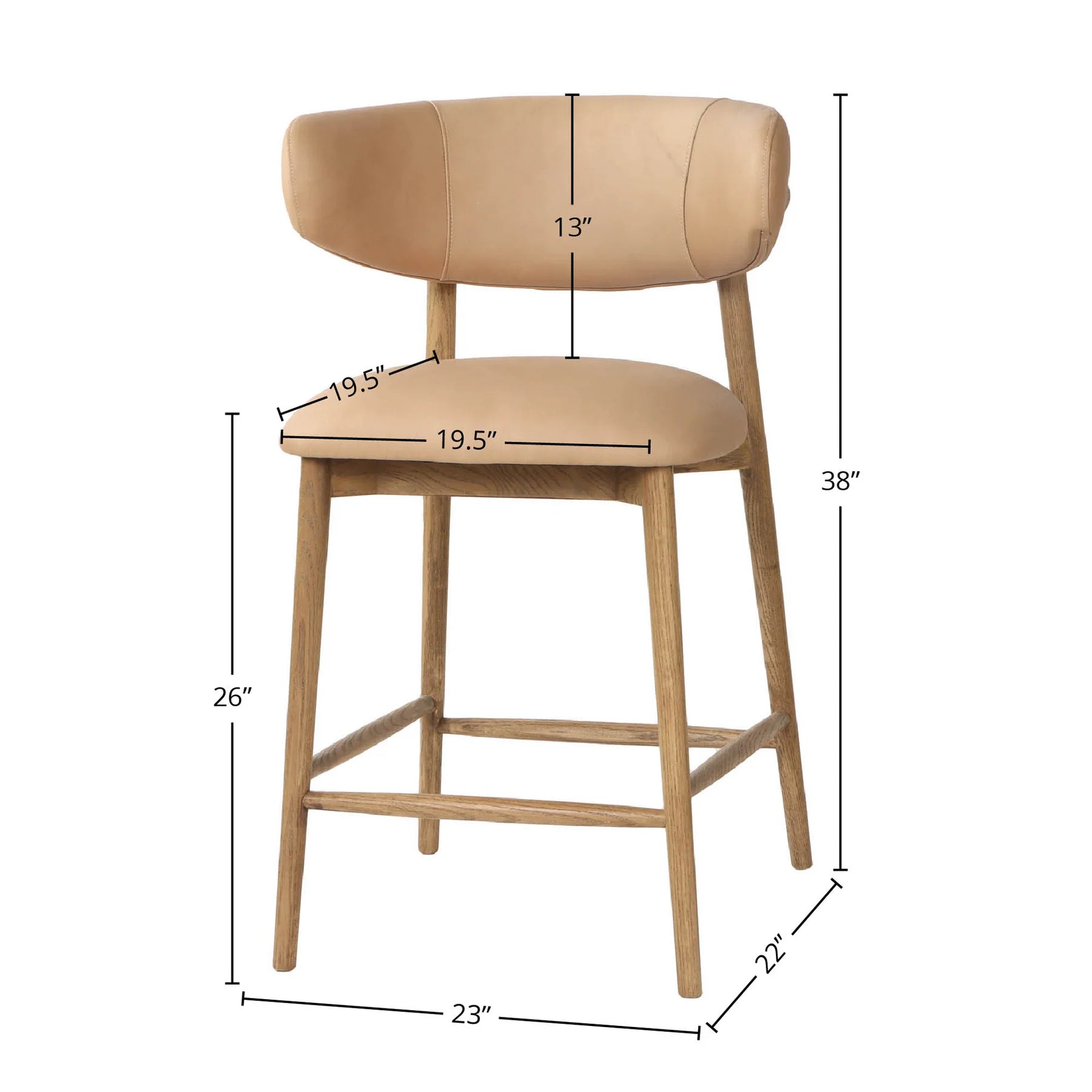 MILO COUNTER STOOL - TAN - Calgary Furniture Store