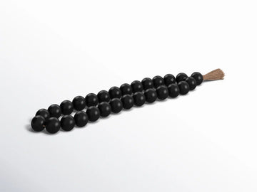 Sagebrook Home Osman Mango Wood and Jute Beaded Garland 