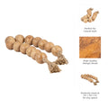 Sagebrook Home Osman Mango Wood and Jute Beaded Garland
