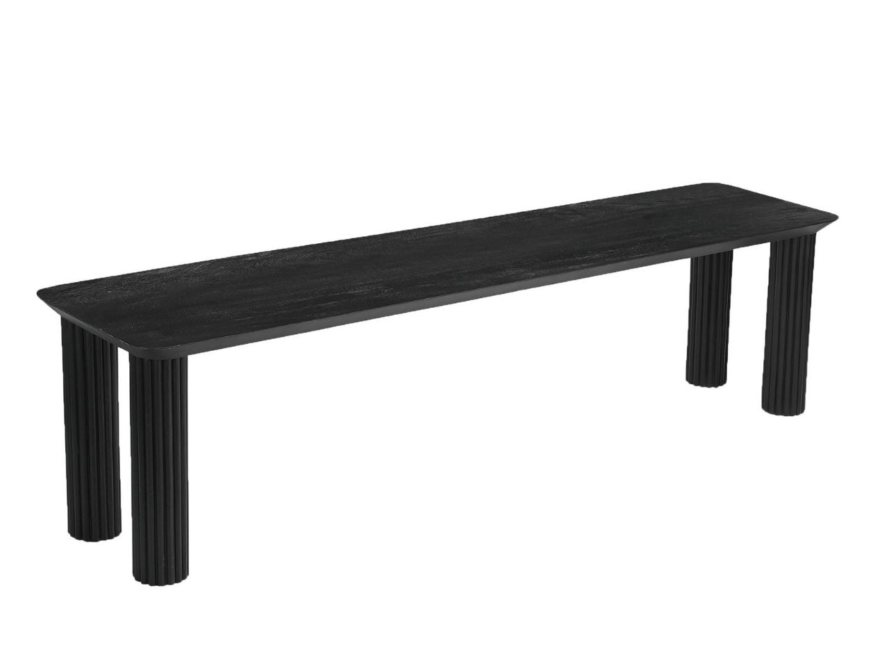 Sangra 71" Bench in Black - Calgary Furniture Store
