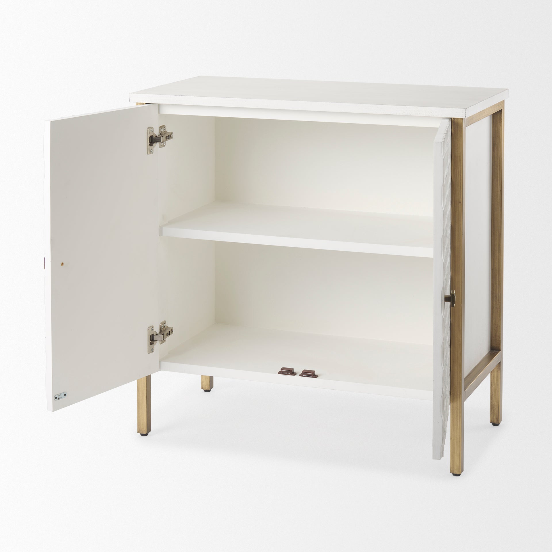 Savannah Gold Accent Cabinet - Calgary Furniture Store