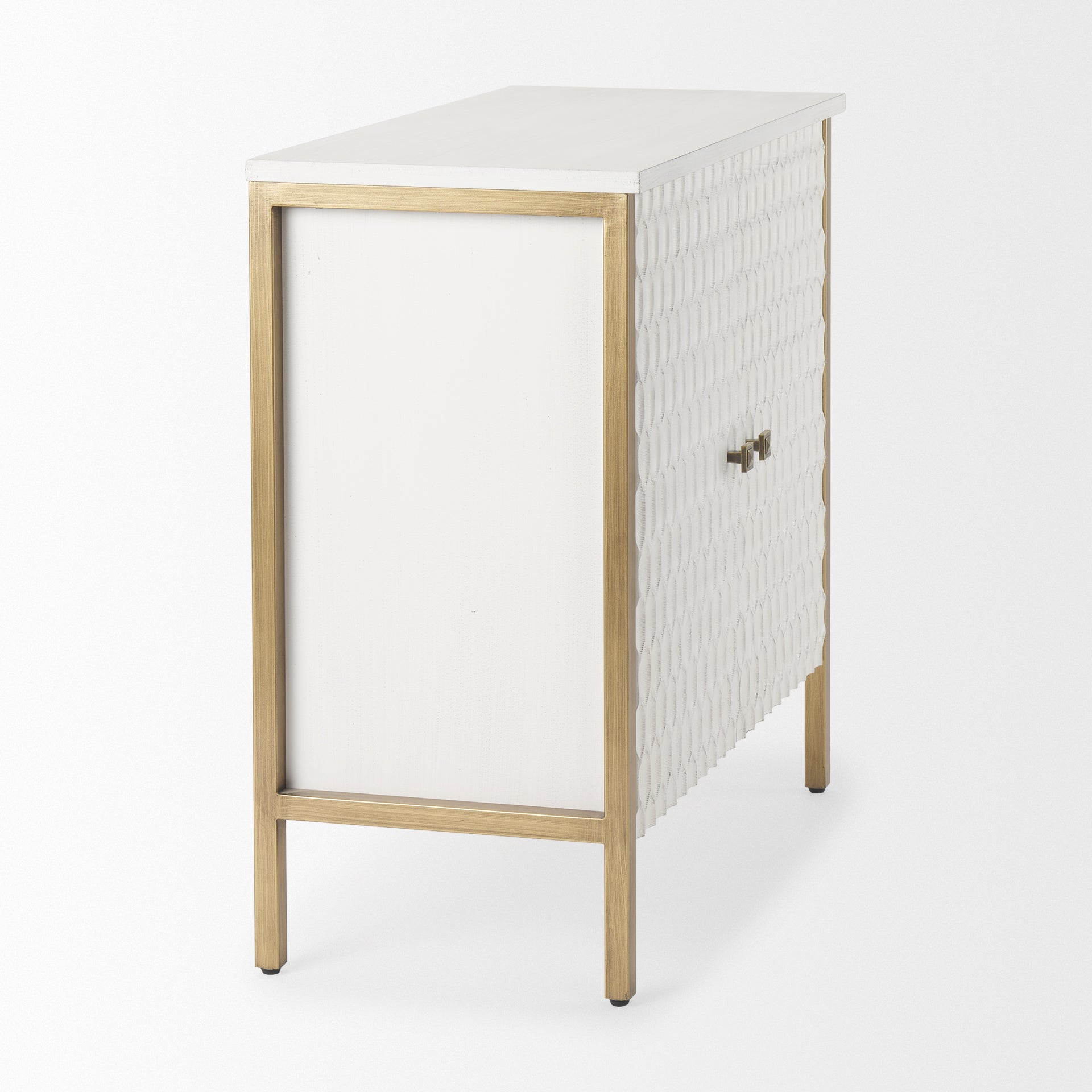 Savannah Gold Accent Cabinet - Calgary Furniture Store