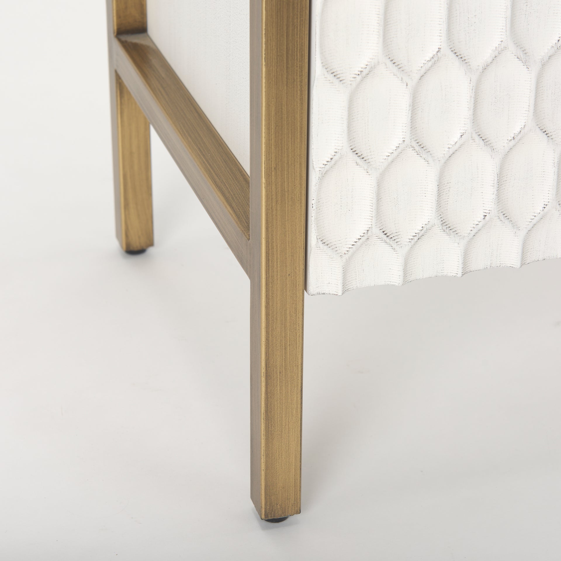 Savannah Gold Accent Cabinet - Calgary Furniture Store