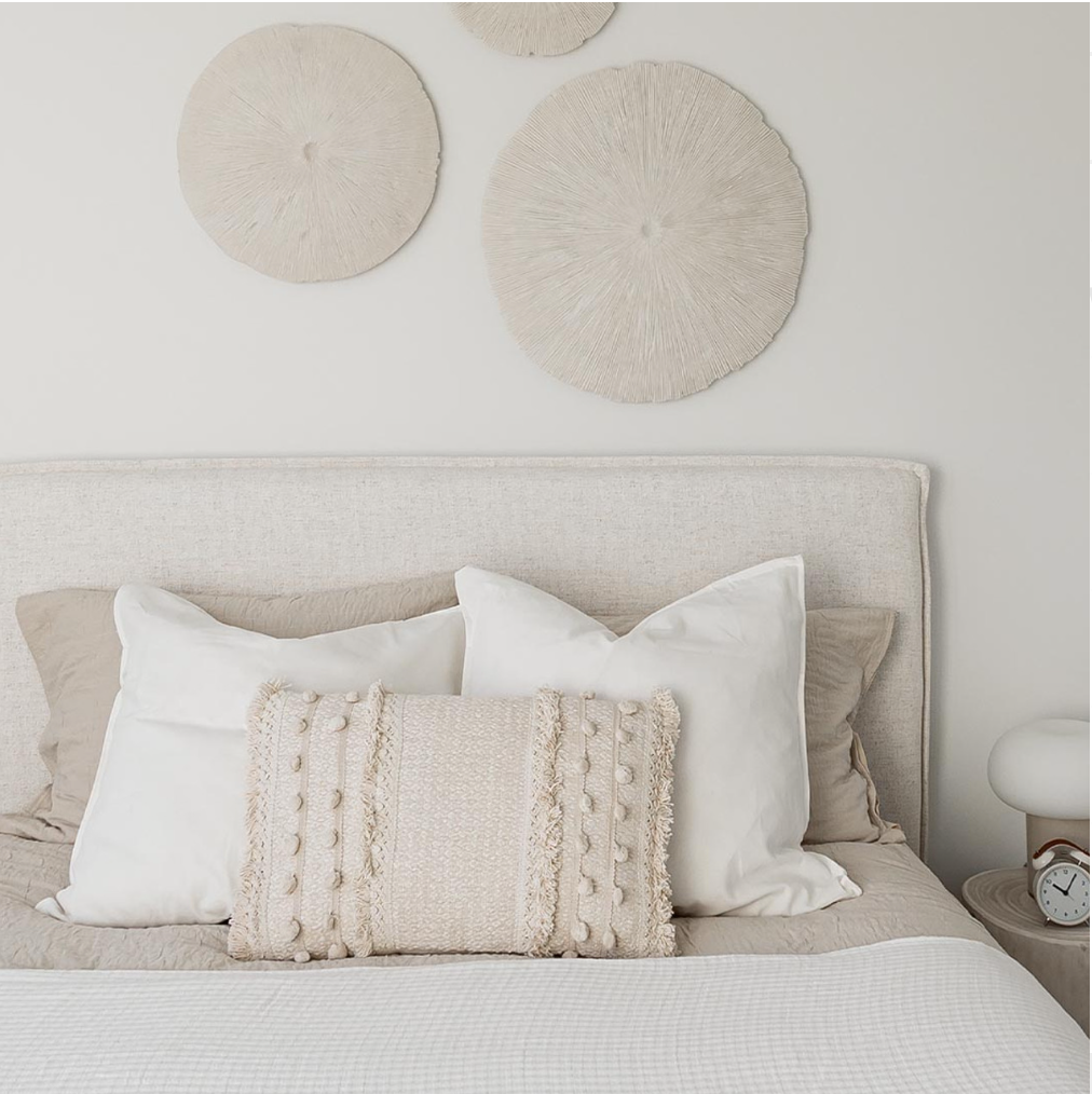 Julia King Storage Bed - Cream - Calgary Furniture Store