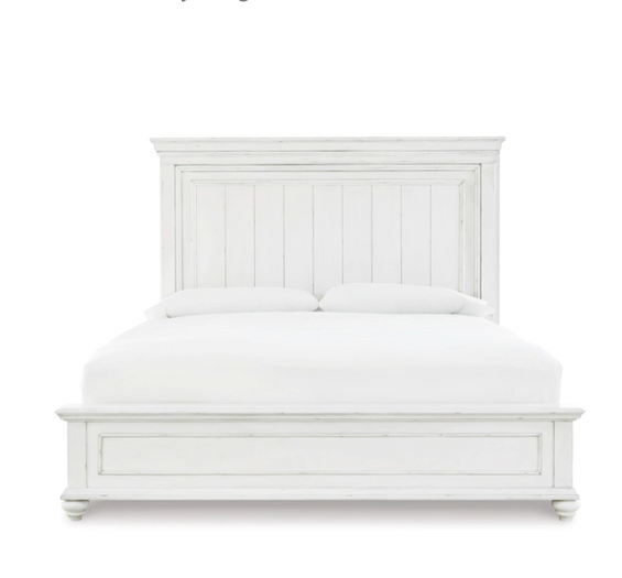 Kanwyn Panel Bed-Storage Bench Option - Calgary Furniture Store