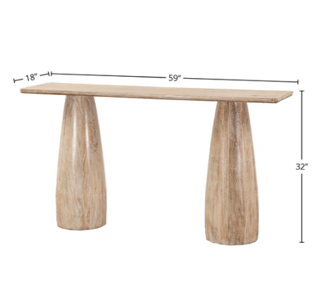Truffle Console Table - Calgary Furniture Store