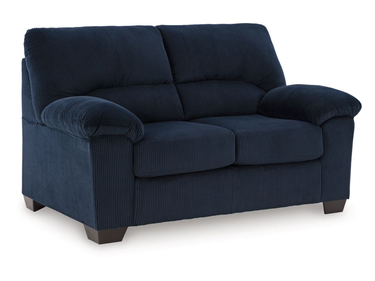 SimpleJoy Corduroy Loveseat Sofa Plush Cushion Compact Contemporary Comfort in Calgary in a white background 