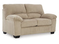 SimpleJoy Corduroy Loveseat Sofa Plush Cushion Compact Contemporary Comfort in Calgary in a white background 