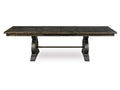 Solid Wood Extension Table - Black | Calgary Furniture Store