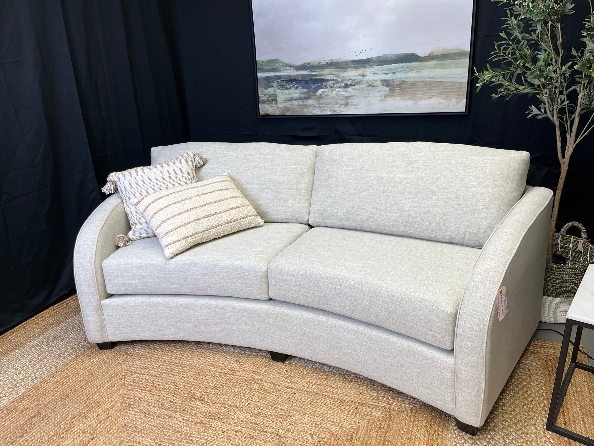 🇨🇦 South Slope 2-Seater Curved Sofa - Calgary Furniture Store