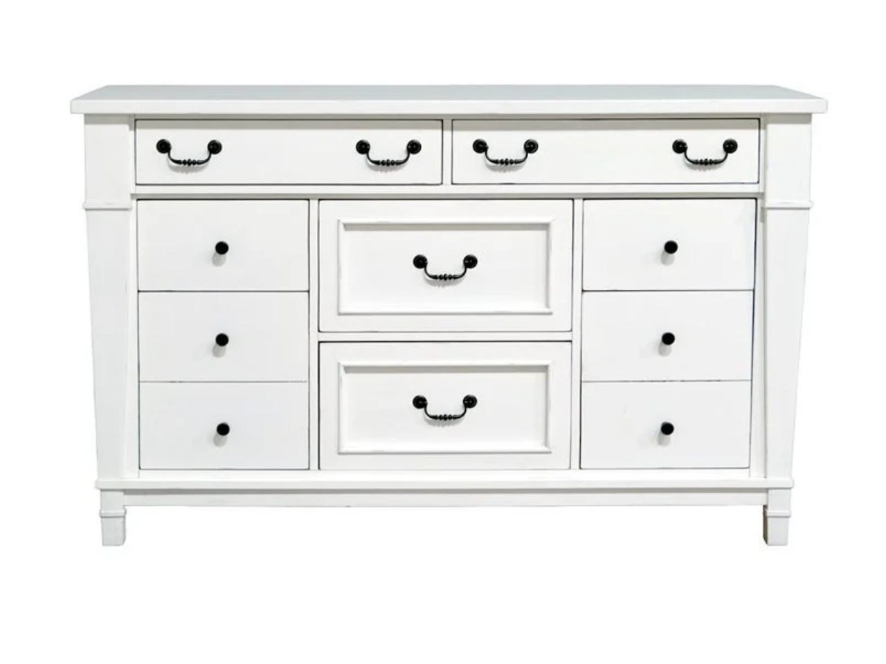 Stoney Creek Dresser in Calgary in a white background front view