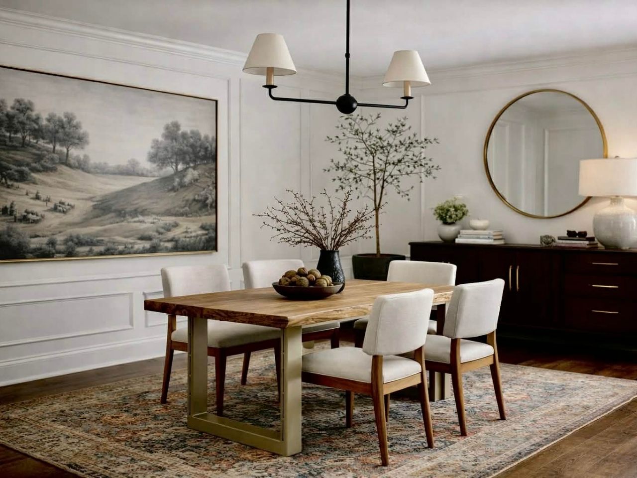 Taj Solid Wood Dining Table in Calgary