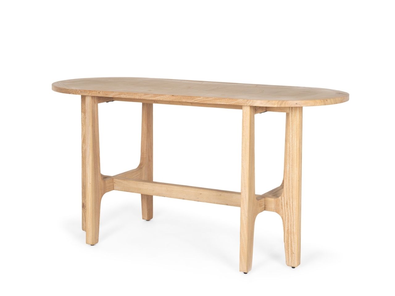 Taylin Elm Solid Wood Desk - Light Brown in a white background