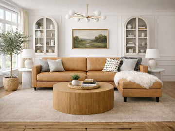 Top Grain Leather Sectional 🇨🇦 | Calgary Furniture Store