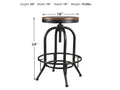 Valebeck Ironwood Bar Stool - Calgary Furniture Store