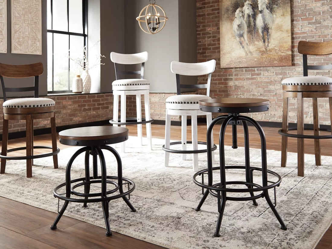 Valebeck Ironwood Bar Stool - Calgary Furniture Store