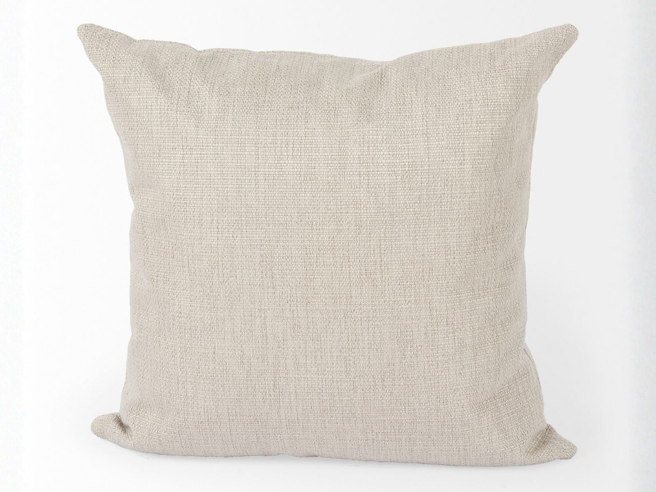 Valence Beige Throw Pillow Sectional Piece Modular Sofa Cushion in Calgary in a white background