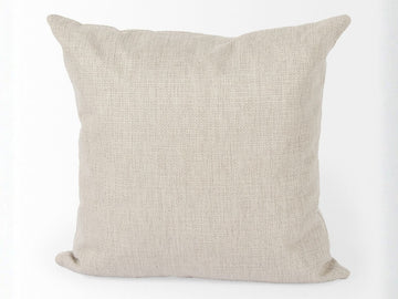 Valence Beige Throw Pillow Sectional Piece Modular Sofa Cushion in Calgary in a white background