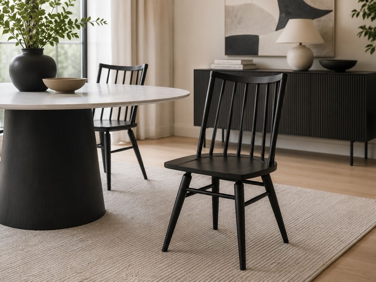 Weston Dining Chair in a dining room setting. 