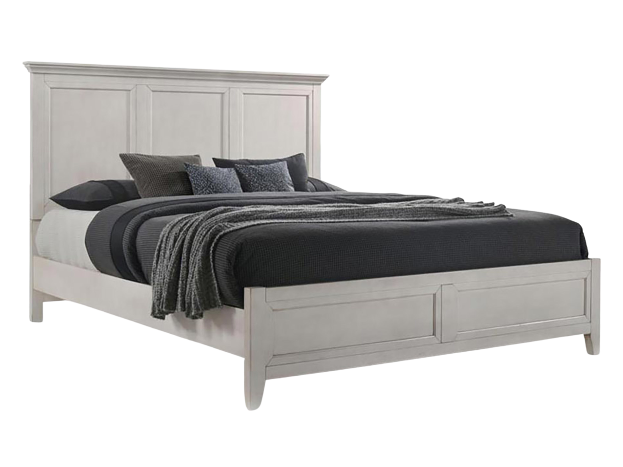 San Mateo White Standard Bed in Calgary