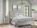 San Mateo Storage Bed in Rustic White