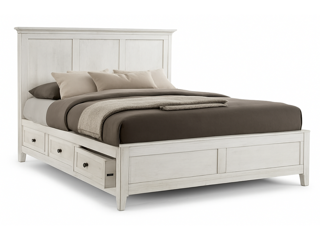 White San Mateo Storage Bed in Calgary