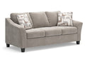 Willarae Fabric Three-Cushion Sofa with Pillows in Calgary in a white background